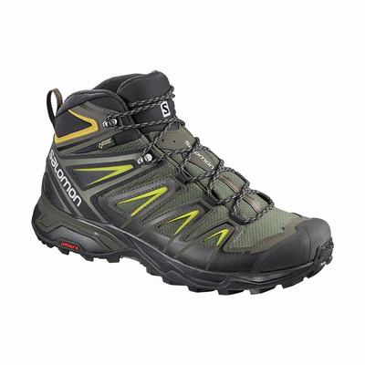 Salomon X ULTRA 3 MID GORE-TEX - Miesten Vaelluskengät - Harmaat/Mustat